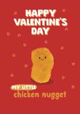 Cute Valentine’s Day Card - Chicken Nugget created by Giddy Kipper