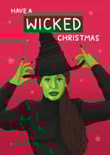 Cute Christmas Card - Wicked - Elphaba created by Blue Kiwi Design