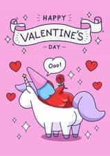 Funny Valentines Day Card - Gnome - Unicorn created by Cheeky Legends
