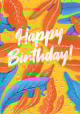 Fun Birthday Card - Jungle Pattern - Happy Birthday! created by James Cluer