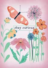 Pretty Just Because Card - Flowers - Stay Curious created by Nici Gabriel Designs
