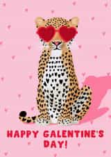 Cute Valentine's Day Card - Galentine's Day - Hearts created by Pink Peach Cards