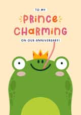Cute Anniversary card - Prince Charming - Frog created by Joanne Hawker