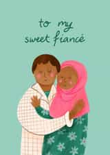Cute Valentine's Day Card - For Fiancé - To My Sweet Fiancé created by Carla Ellis