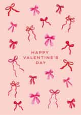 Cute Valentine's Day Card - Bows - Ribbon created by Katie Hannah