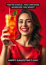 Funny Galentine's Day Card - Shag Who You Want created by Blue Kiwi Design