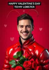 Funny Valentine's Day Card - Lobster created by Blue Kiwi Design