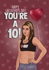 Funny Valentine's Day Card - X Factor Rachel - Galentine’s created by I Draw Stuff