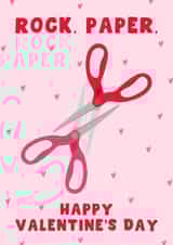 Cheeky Valentine's Day Card - For Her - Scissors created by Pink Peach Cards