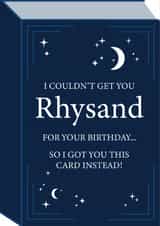 Rhysand Birthday Card – Funny ACOTAR Inspired Fantasy Book Lover Card created by Tiger Feet Creations