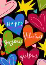 Classic Valentine's Day Card - Gorgeous Girlfriend created by @AimeeStevens.Design