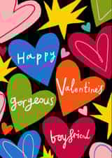 Classic Valentine's Day Card - Gorgeous Boyfriend created by @AimeeStevens.Design