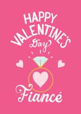 Classic Valentine's Day Card - Fiancé - Engagement Ring created by Angelicabydesign