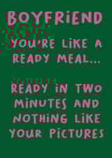 Funny boyfriend valentines day card created by Red Koala