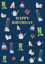 Classic Birthday Card - Gardening - Tomatoes created by Crumble and Core