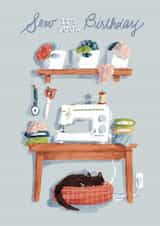 Cute Birthday Card - Sewing created by Julep and Trubbs