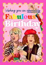 Fun Birthday Card - Ab Fab - Wishing You An Absolutely Fabulous Birthday created by Foggish