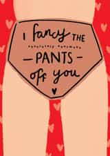 Cheeky Valentine’s Day card for her. Humorous Bridget Jones quote. created by Little Mono