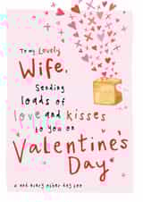 Cute Valentine's Day Card Lovely Wife created by Bow & Bell