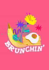 Cute Birthday Card - Bruching created by A Does Art