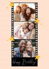 Personalised Birthday Photo Card created by Little Prints Fred Designs - Classic Birthday Card - Film Strip