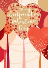 Classic Valentine's Day Card - For Girlfriend - Heart Balloon created by Louise Tiler