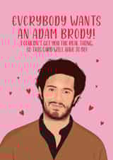 Fun Valentine's Day Card - Adam Brody - Hearts created by Alexa Makes Cards
