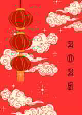 Classic New Year Card - Chinese New Year created by Bethany Draws Things