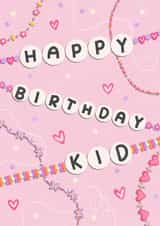 Cute Birthday Card - For Her - Friendship Bracelet created by Megan-Ceri Dabbs