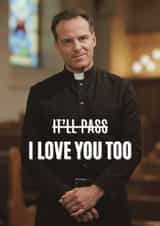 Fun Valentine's Day Card - Fleabag - I Love You Too created by CC Designs