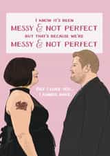 Cute Anniversary Card - Smithy And Nessa - Not Perfect created by Bonne Nouvelle