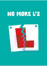 Cheeky Driving Test Card - No More L's created by Kieron Haughton