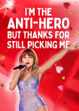Fun Valentines Day Card - Taylor Swift - Anti-Hero created by Mrs Best Paper Co.