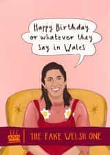 Funny Birthday Card - The Traitors Charlotte - Fake Welsh Accent created by Running with Scissors