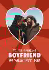 Personalised Valentines Day Photo Card created by @hollielonglanddesigns - Sweet Valentine's Day Card - For Boyfriend - Heart