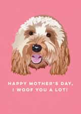 Cute Mother's Day Card - From The Dog - Dog Lover created by Sweetlove Press