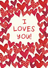 Cute Valentine's Day/Anniversary Card - Gavin And Stacey - I Loves You created by The Boy and the Bear