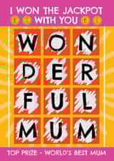 Cute Mother's Day Card - Scratchcard - Won The Jackpot created by AbiGoLucky