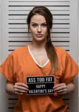Personalised Face Swap Valentine's Card – Cheeky Mugshot – Ass created by Diana Wolters