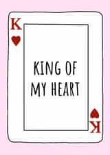 Cute Valentine's Day Card - King Of My Heart - Card created by Amy (Hedgecards)