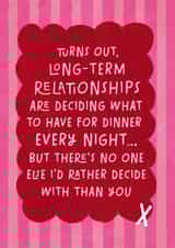Funny Valentine's Day Card - Long Term Relationships created by Studio Mads