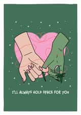 Funny Anniversary Card - I'll Always Hold Space For You created by DesignShedCymru