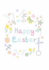 Cute Easter Card - Daffodils - Flowers created by Paperleaf Studios