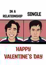 Funny Valentine's Day Card - Squid Game - In A Relationship Versus Single created by Doublea