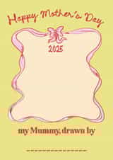 Cute Mother's Day Card - Your Child's Drawing of Mum created by Tulastra Studio