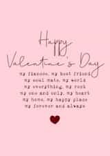 Classic Valentine's Day Card - Fiancée - Forever And Always created by Cake For Breakfast