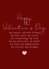 Classic Valentine's Day Card - Fiancé - Forever And Always created by Cake For Breakfast