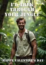 Cheeky Valentine's Day Card - For Her - Trek Through Your Jungle created by Wits & Giggles
