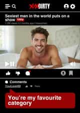 Naughty Valentine's Day Card - For Him - You're My Favourite Category created by Wits & Giggles