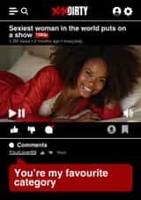 Naughty Valentine's Day Card - XXX - You're My Favourite Category created by Wits & Giggles